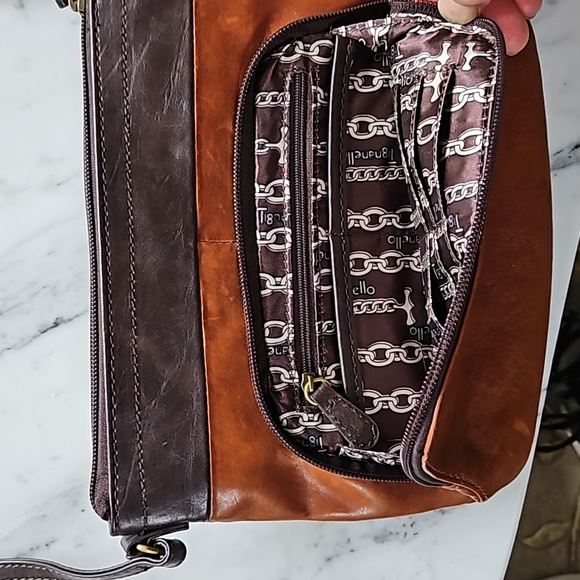 Tignanello brown leather Crossbody Purse - Picture 5 of 7
